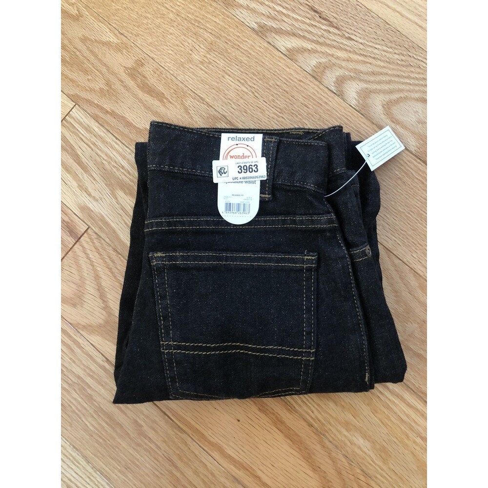 Wonder Nation Boys Jeans Size‎ 10 Black  NWT Regular Fit Adjustable